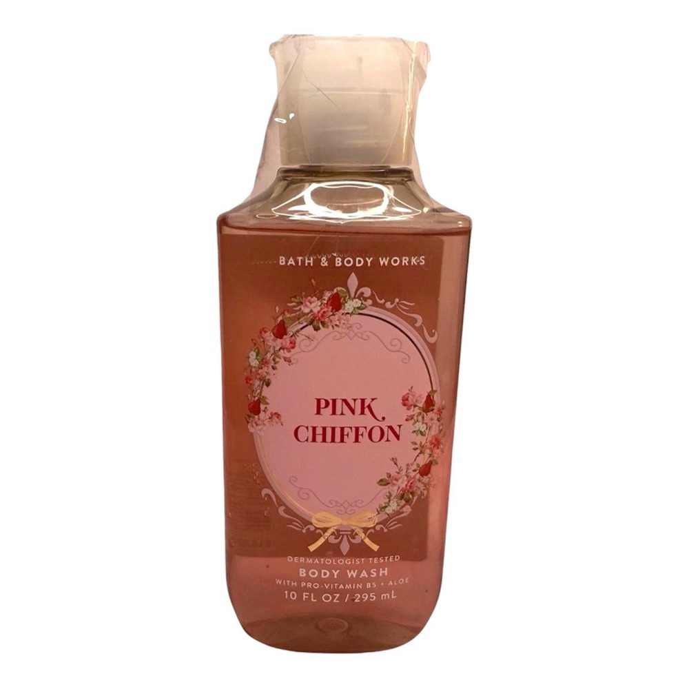 Bath and Body Works Pink Chiffon Shower Gel 10 Oz New Discontinued Retired Scent
